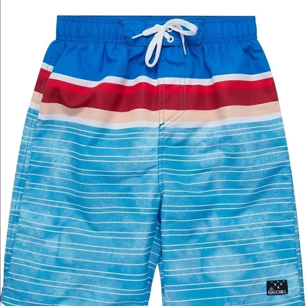 Big Chill Boys' Swim Trunks - UPF 50+ Quick Dry Shark Board Shorts Bathing Suit